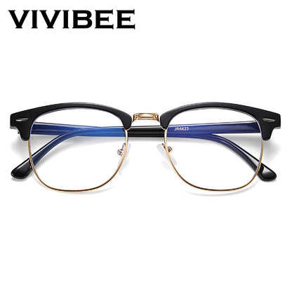 BlackPluss - Semi Rimless Anti Blue Light Blocking Glasses