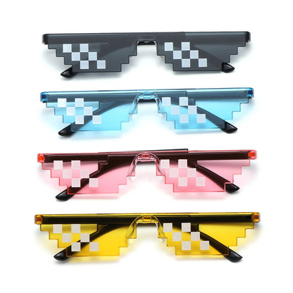 BlackPluss - 1PC NEW Mosaic Sunglasses Trick Toy Thug Life Glasses