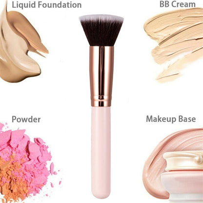 BlackPluss - Luxury Champagne Makeup Brushes Flat Top Foundation Brush Large