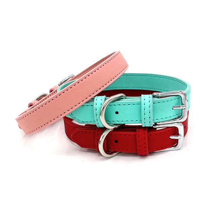 BlackPluss - Affordable Comfort Dog Cat PU Leather Collar Adjustable Pet Accessories.