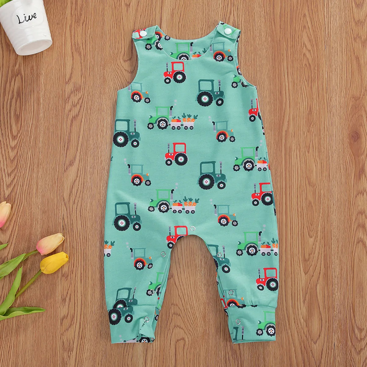 BlackPluss - Citgeett Summer Newborn Baby Boys Girls Cotton Romper Sleeveless Button.