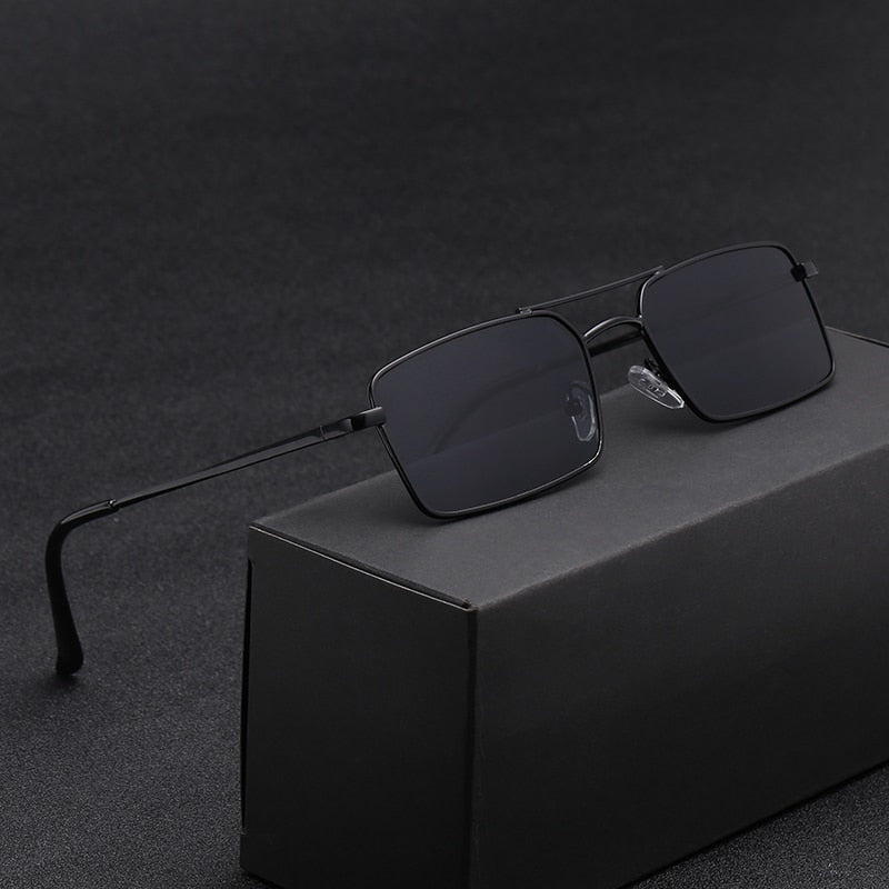 BlackPluss -  Anti-Reflective Mirror Sunglasses Fashion Metal Square