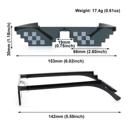 BlackPluss - قطعة واحدة من النظارات الشمسية الفسيفسائية الجديدة لعبة خدعة نظارات حياة السفاح