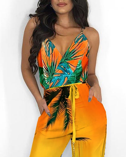 BlackPluss - Women Casual Sleeveless V-Neck Jumpsuits Ladies Boho.