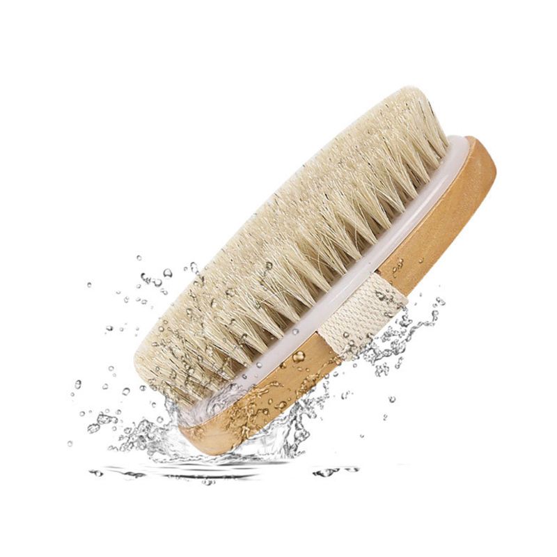 BlackPluss - Natural Bristles Back Scrubber Shower Brush