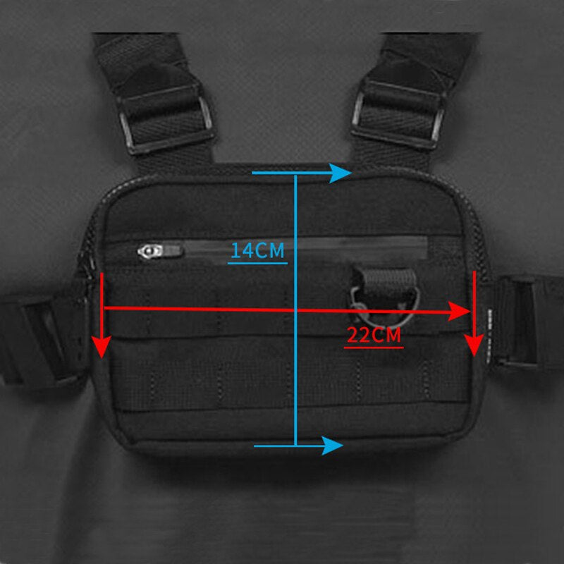 BlackPluss - New Chest Rig Men Bag Casual Function Outdoor Style.