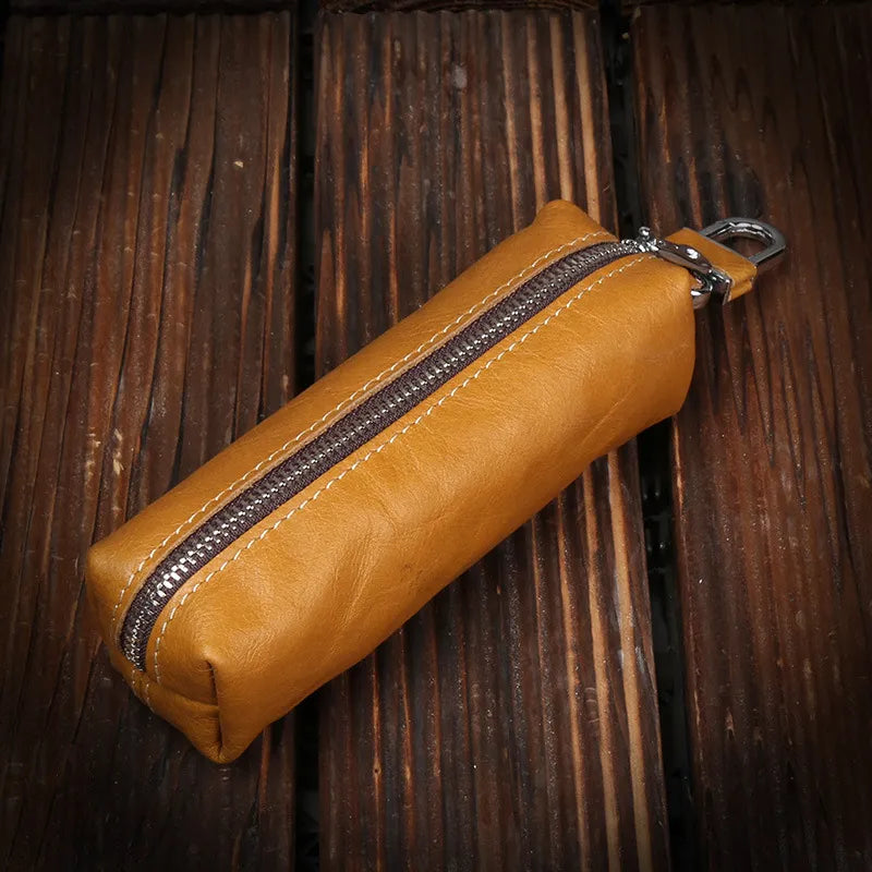 BlackPluss - New Genuine Leather Keychain Men Women Key Holder Organizer Pouch Cow Split Car Long Key Bag Housekeeper Key Case wallet