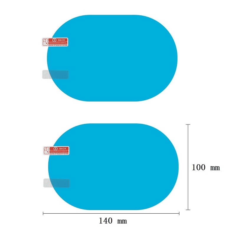 BlackPluss - قطعتان من مرآة الرؤية الخلفية للسيارة واقية من المطر ومضادة للغشاء ملحقات ملصقات السيارات.