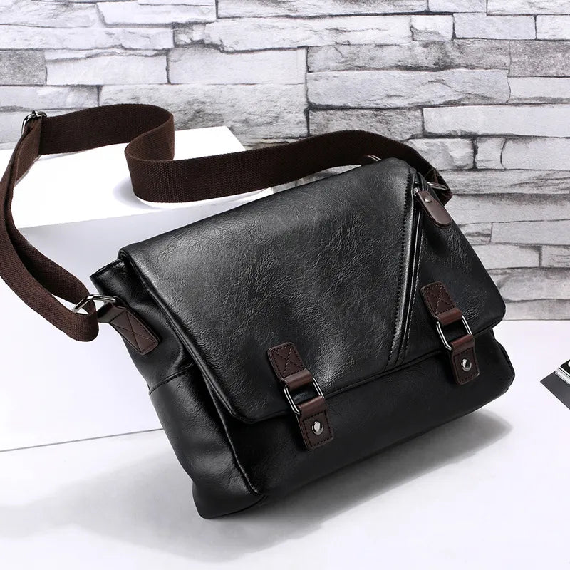 BlackPluss - Men Bag Messenger Bags Laptop Ipad Business Shoulder Casual Crossbody Bags for Men Quality Vintage Satchel