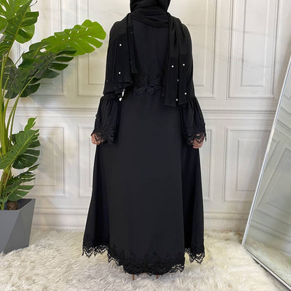 BlackPluss - Women Maxi Dress Abaya Dubai Islamic Clothing Modest Robe