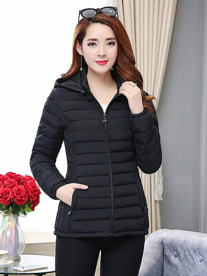 BlackPluss - Fashion Jackets Winter Warm Woman Clothing Casual Parkas