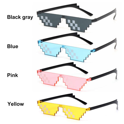 BlackPluss - 1PC NEW Mosaic Sunglasses Trick Toy Thug Life Glasses