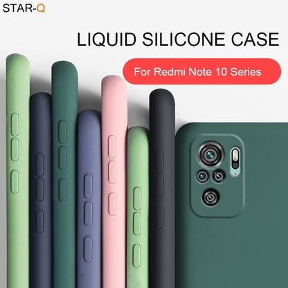 BlackPluss - New Liquid Silicone Phone Case For Xiaomi Redmi Note Camera Protective