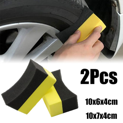 BlackPluss - 1/2Pcs Car Wheel Cleaning Sponge Tire Wash Wiper Water Suction Sponge Pad.