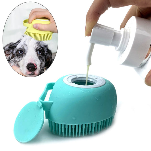 BlackPluss - Bathroom  Puppy Big Dog Cat Bath Massage Gloves Brush