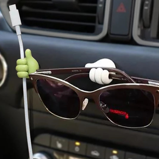 BlackPluss - Hand-shaped Rubber Holder Glasses Cable Power Cord Charging.