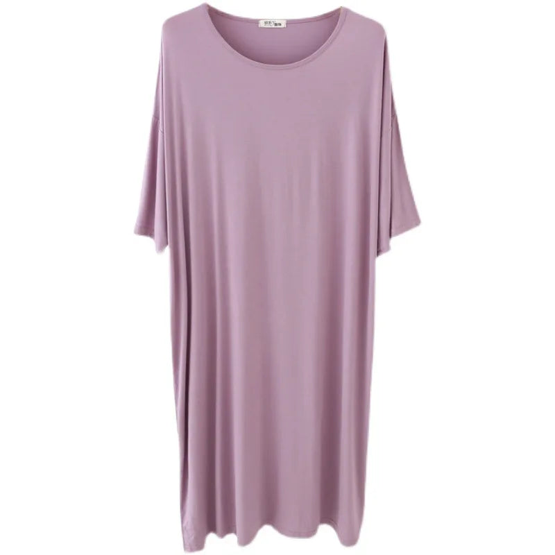 BlackPluss - Women Soft Modal Nightdress Long Sleeve