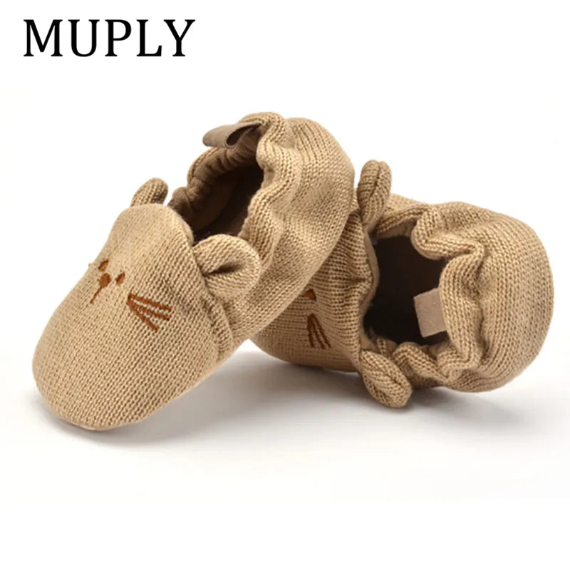 BlackPluss - Adorable Infant Slippers Toddler Baby Boy Girl Knit Crib Shoes