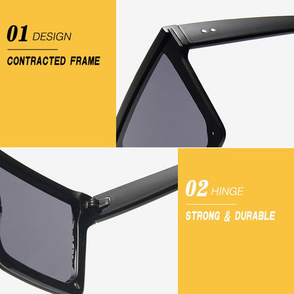 BlackPluss - Oversized Square Sunglasses Women Vintage Big Frame Women.