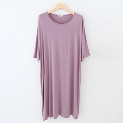 BlackPluss - Women Soft Modal Nightdress Long Sleeve