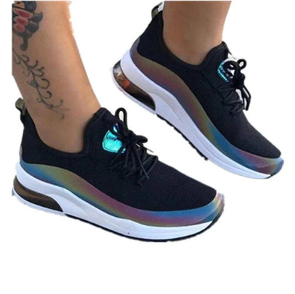 BlackPluss| Summer and Autumn Woven Breathable Sneakers Women Lace Up Designer Comfort Casual