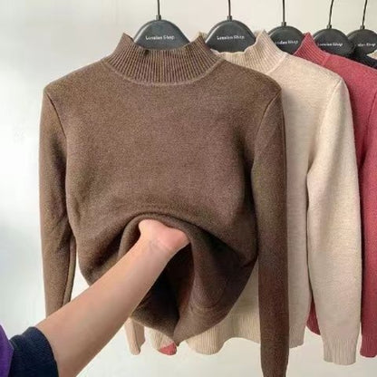 BlackPluss - Warm Long Sleeve Knitted Pullover Basic Sweaters Casual