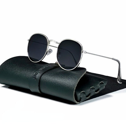 BlackPluss - Small Retro Sunglasses Men Round Vintage Glasses