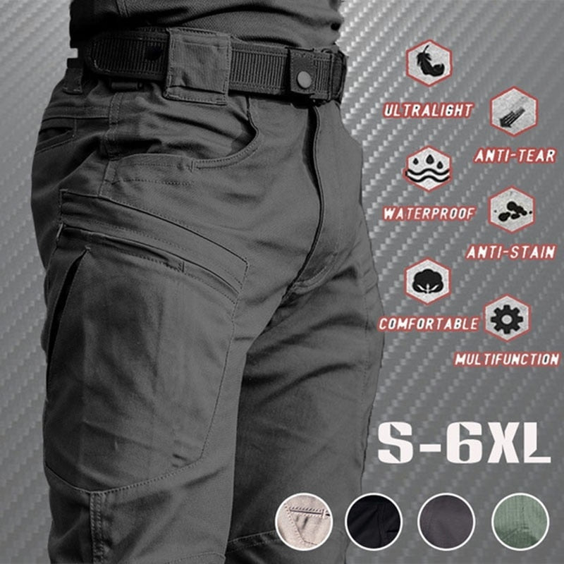 BlackPluss - Outdoor Waterproof Tactical Cargo Pants Men Breathable.