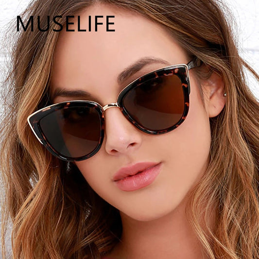 BlackPluss - Cateye Sunglasses Women Vintage Gradient Glasses Retro Cat eye Sun glasses Female Eyewear UV400