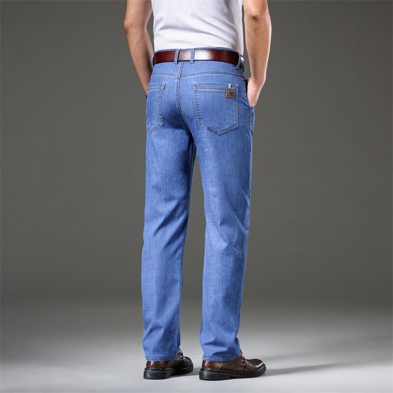 BlackPluss - Summer Spring Men's Classic Relaxed Fit Flex Jean.