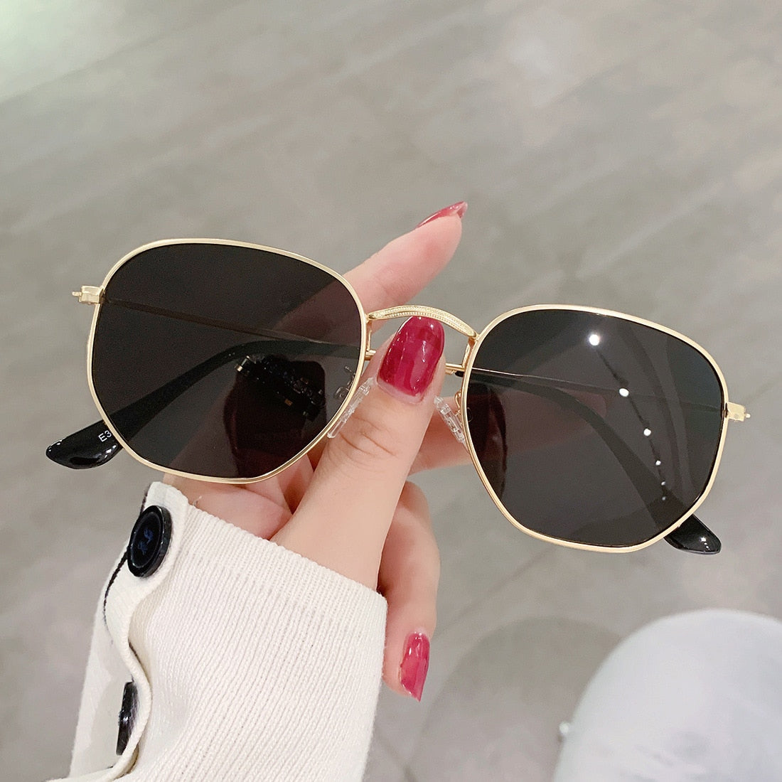 BlackPluss - Women Mirror Retro Sun Glasses For Women Luxury Vintage.