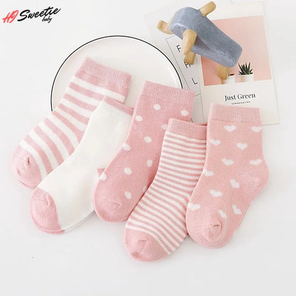 BlackPluss - Baby Socks Newborn Baby Boy Socks Kids Pure Cotton Animal.