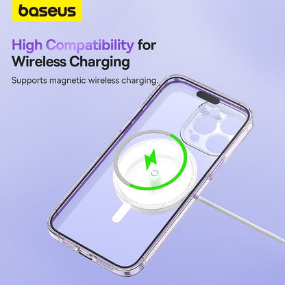 BlackPluss - Baseus Magnetic Case Wireless Charging Cover PC Magnet Phone Case