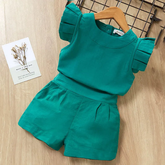 BlackPluss - Kids Girls Clothing Sets Summer New Style Brand  Baby Girls Clothes.