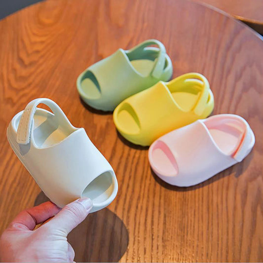 BlackPluss | Kids Slipper Unisex Anti-Slip Solid Color Walking Shoes Indoor Sandals for Summer
