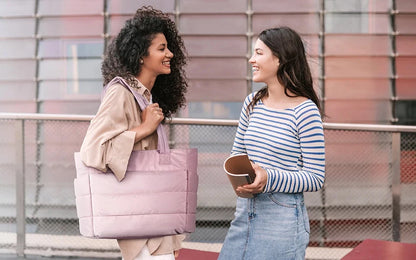 Blackpluss | Puffy Tote Bag for Women Big Square Cotton Padded Female Quilting Shoulder Purse Simple Daily Handbag Women's Bag