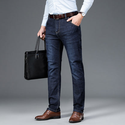 BlackPluss - Summer Spring Men's Classic Relaxed Fit Flex Jean.