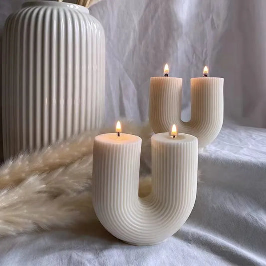 BlackPluss - U-Shaped Scented Candles for Home Decoration