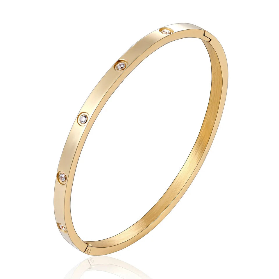 BlackPluss - Cuff Bracelets Fashion Jewellery Accessories Bangles  Charm Stainless Steel Bracelet For Women