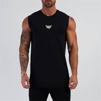 BlackPluss - Gym Tank Top Men Cotton Bodybuilding Fitness Sleeveless