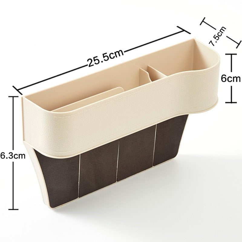 BlackPluss - Car Seat Organizer Crevice Storage Box Car Organizer Gap Slit Filler Holder.