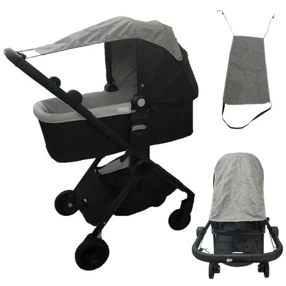 BlackPluss - Baby Stroller Rag Shade Blocks Sun Rays Cover Car Awning Mosquito.