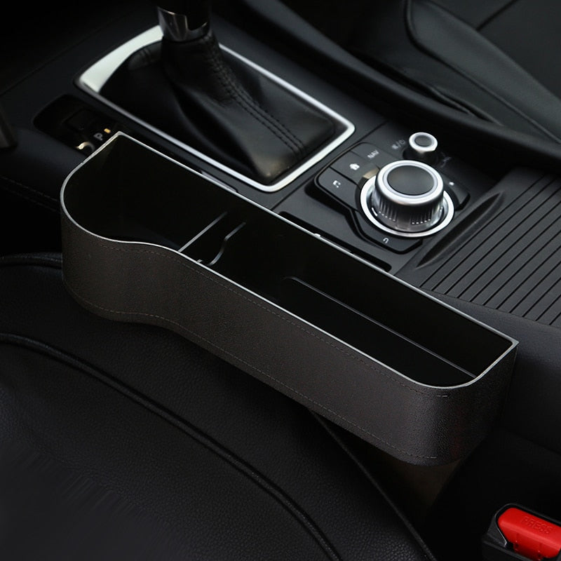 BlackPluss - Car Seat Organizer Crevice Storage Box Car Organizer Gap Slit Filler Holder.