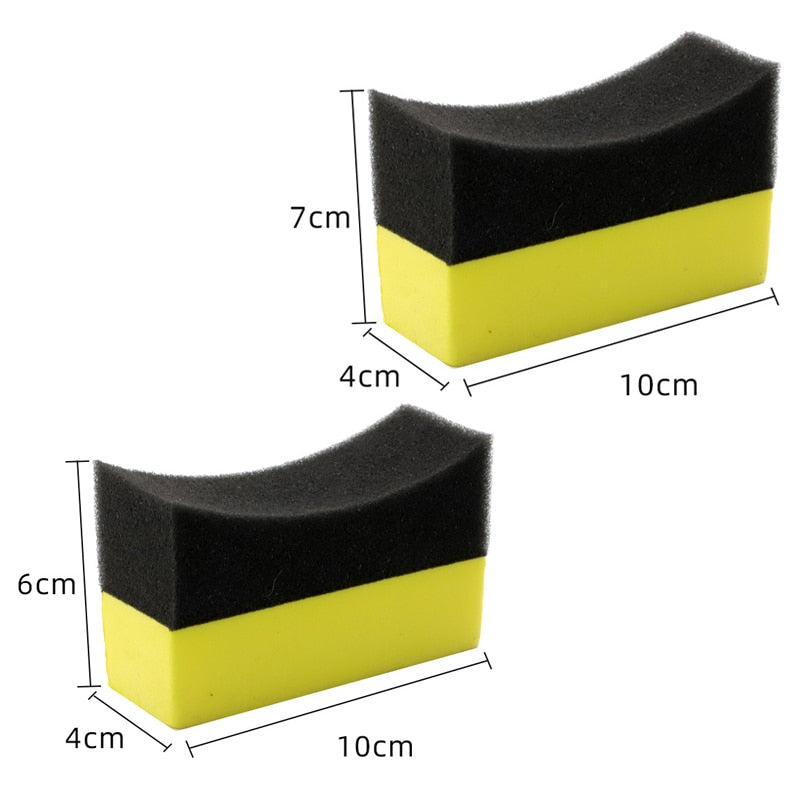 BlackPluss - 1/2Pcs Car Wheel Cleaning Sponge Tire Wash Wiper Water Suction Sponge Pad.