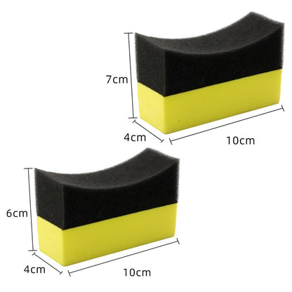 BlackPluss - 1/2Pcs Car Wheel Cleaning Sponge Tire Wash Wiper Water Suction Sponge Pad.