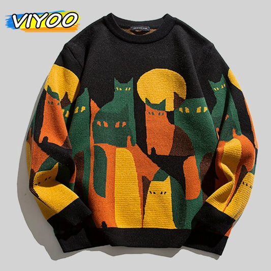 BlackPluss|Mens Women Pull Knitted Sweater Sweatshirts Y2K Clothes