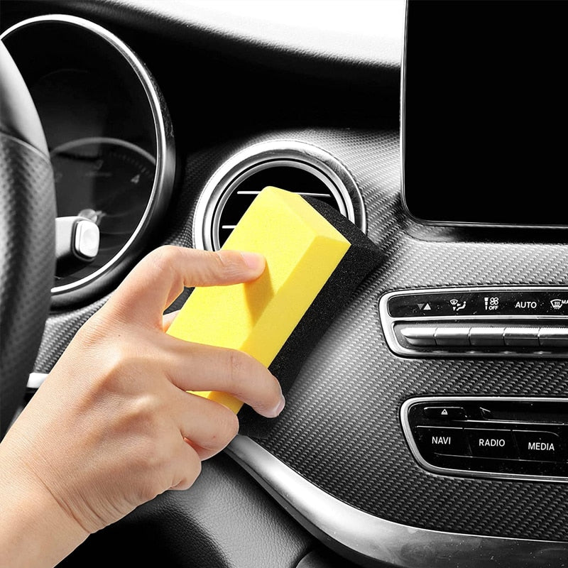 BlackPluss - 1/2Pcs Car Wheel Cleaning Sponge Tire Wash Wiper Water Suction Sponge Pad.