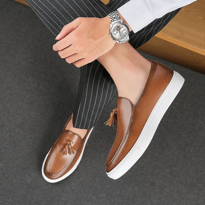 BlackPluss| Luxury Men Casual Shoes Summer Leather Loafers