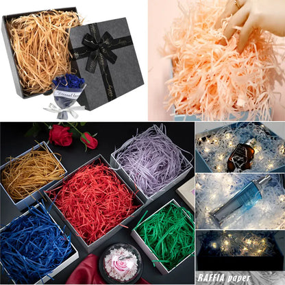 BlackPluss - 20/50g Multicolored Shredded Crinkle Paper Strands Shredded Crinkle Confetti DIY Gift Box Filling