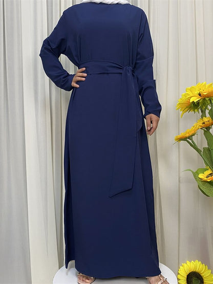 BlackPluss -  silky smooth fabric Muslim Robe abaya syari female full length